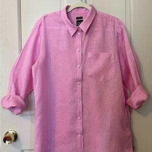GAP Linen Boyfriend Shirt